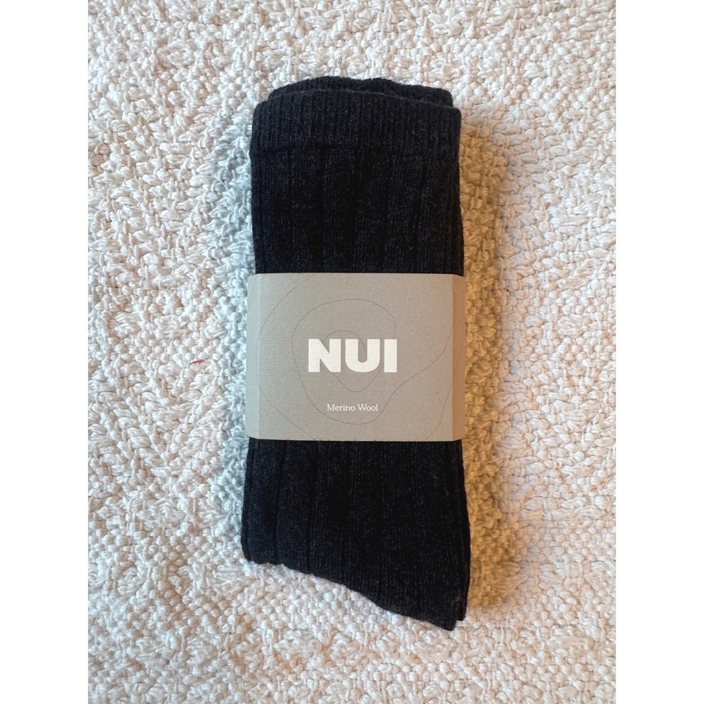 Nui Organics Nature Socks Charcoal Adult Small